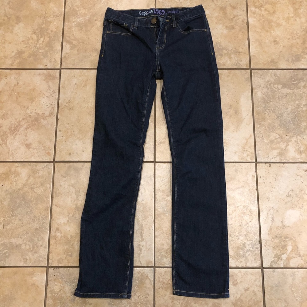 GAP Jeans Straight Leg adjustable waist size 12